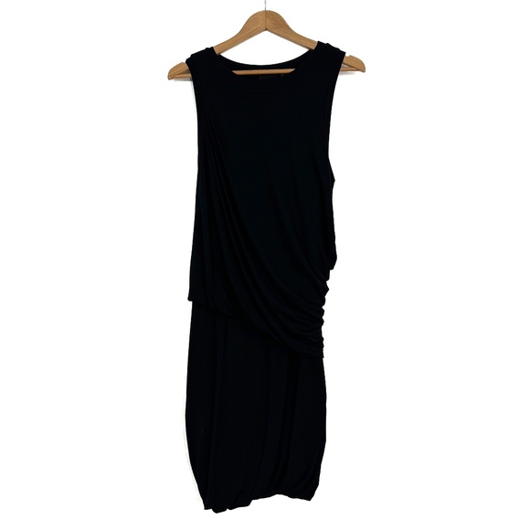 Heather by Bordeaux Dresses & Skirts - Heather by Bordeaux Women’s Size P / Small Black Fitted Ruched Jersey Tank Dress
